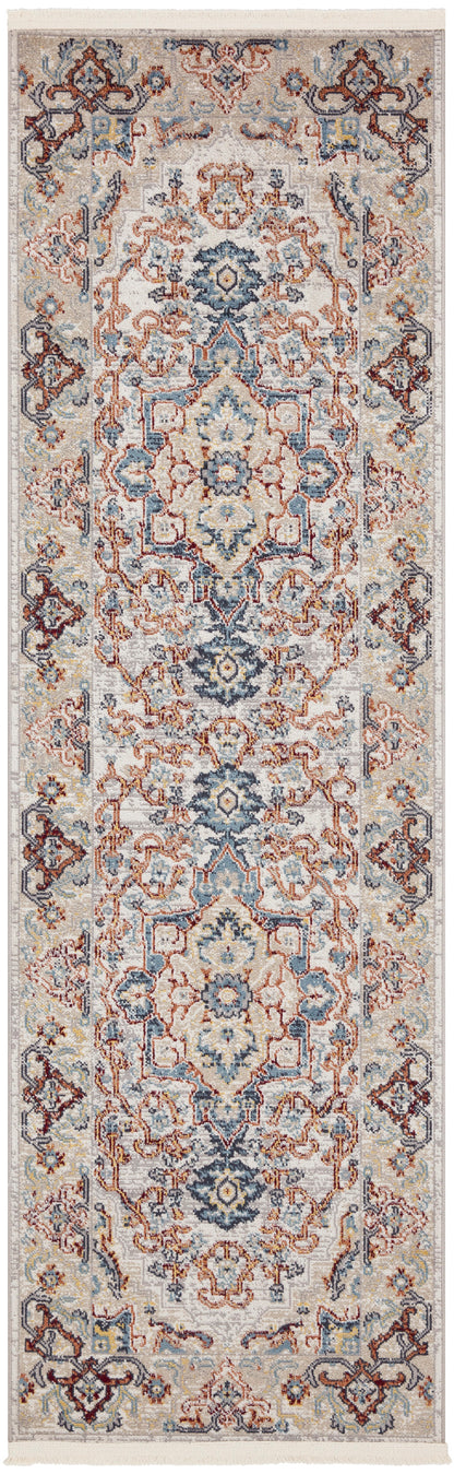 Nourison Carina Cna02 Grey Blue Multicolor Area Rug