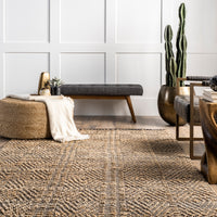 Nuloom Alden Diamonds Nal3309B Natural Area Rug