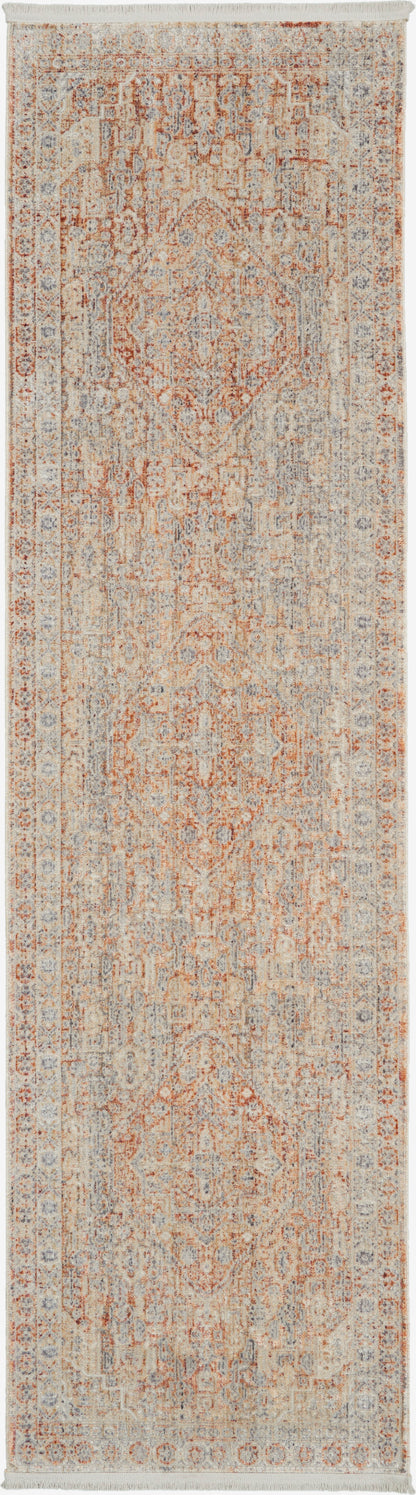 Nourison Lustrous Weave Luw02 Grey/Brick Area Rug