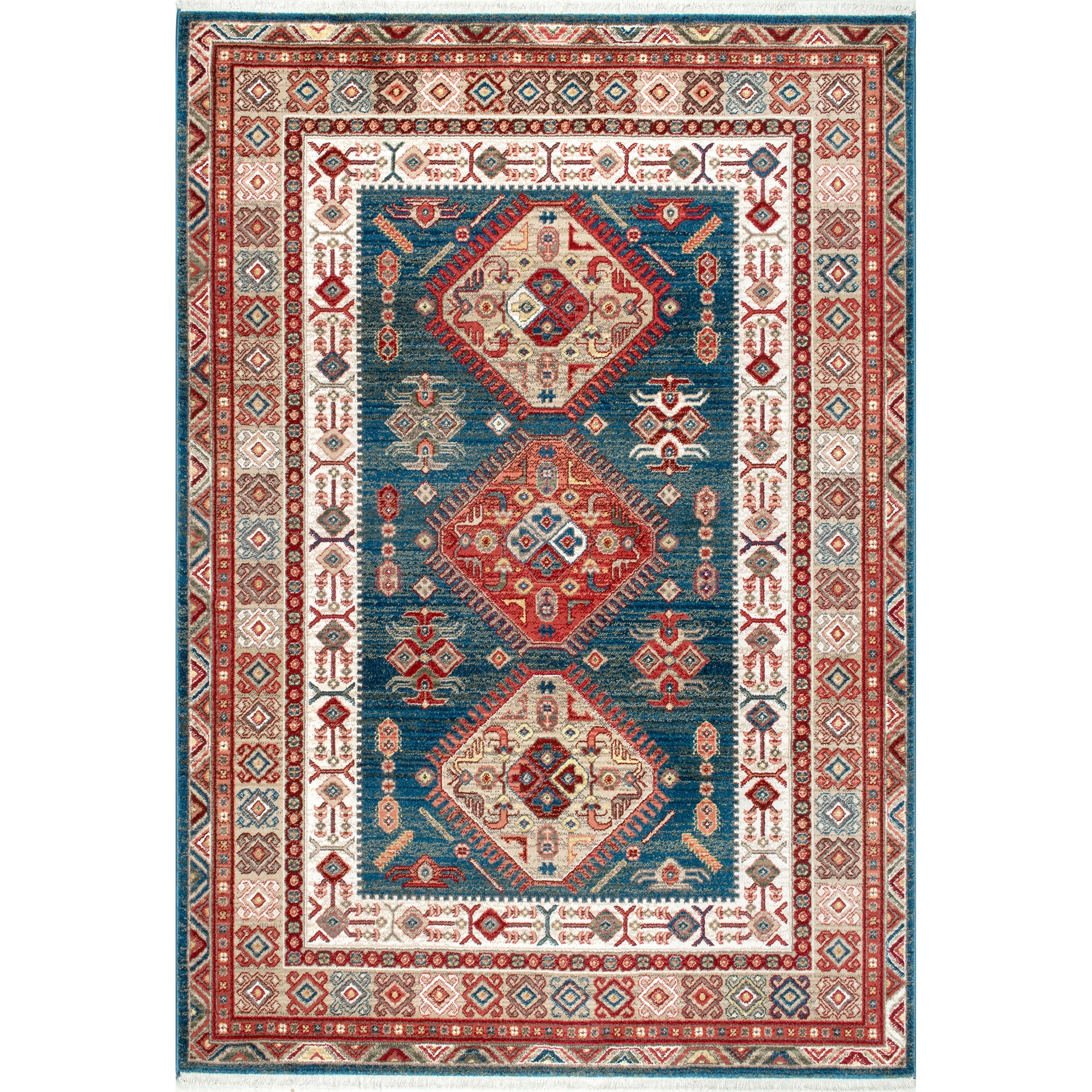 Nuloom Qiana Tribal Motif Nqi2146A Blue Area Rug