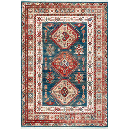 Nuloom Qiana Tribal Motif Nqi2146A Blue Area Rug