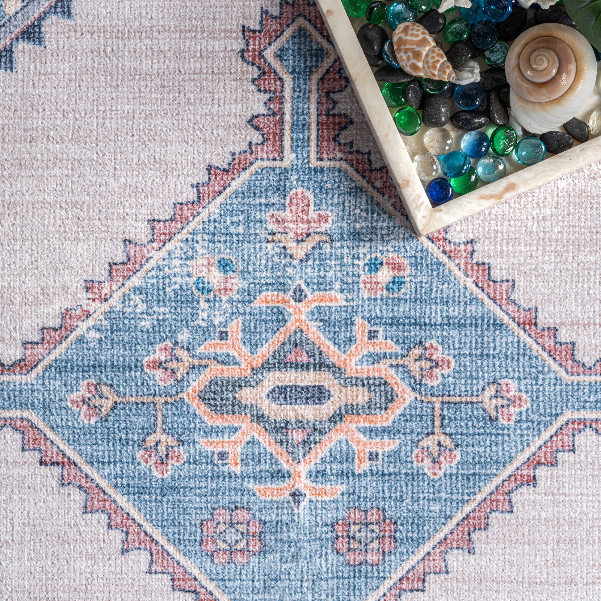 AreaRugs.com Wavaj Nwa1064A Blue Area Rug