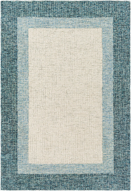 Surya Elena Eae-2303 Navy, Teal, Aqua, Beige Rugs.