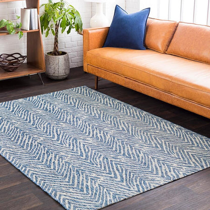 Surya Eagean Eag-2319 Denim, Dark Blue, Ink, Light Gray Geometric Area Rug