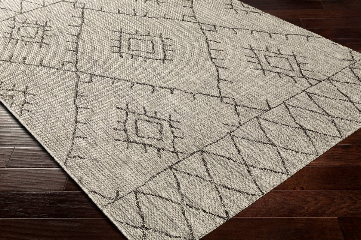 Surya Eagean Eag-2328 Black, Taupe, Light Gray, White Rugs.