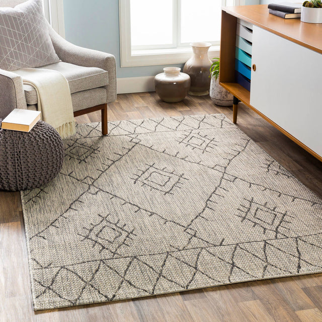 Surya Eagean Eag-2328 Black, Taupe, Light Gray, White Rugs.