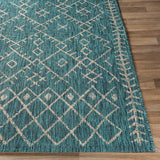 Surya Eagean Eag-2330 Aqua, Black, Light Gray, White Rugs.