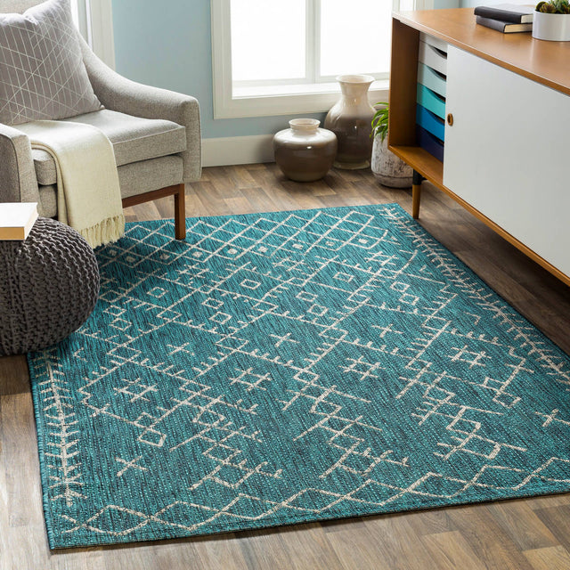 Surya Eagean Eag-2330 Aqua, Black, Light Gray, White Rugs.