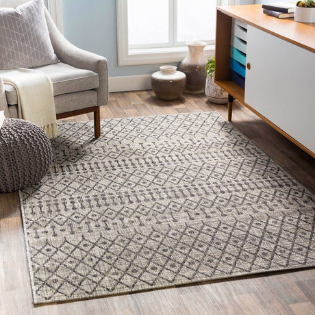 Surya Eagean Eag-2334 Black, Taupe, Light Gray, White Rugs.