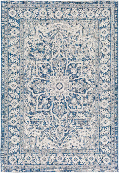 Surya Eagean Eag-2336 Navy, Denim, White Area Rug