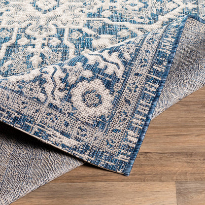 Surya Eagean Eag-2336 Navy, Denim, White Area Rug