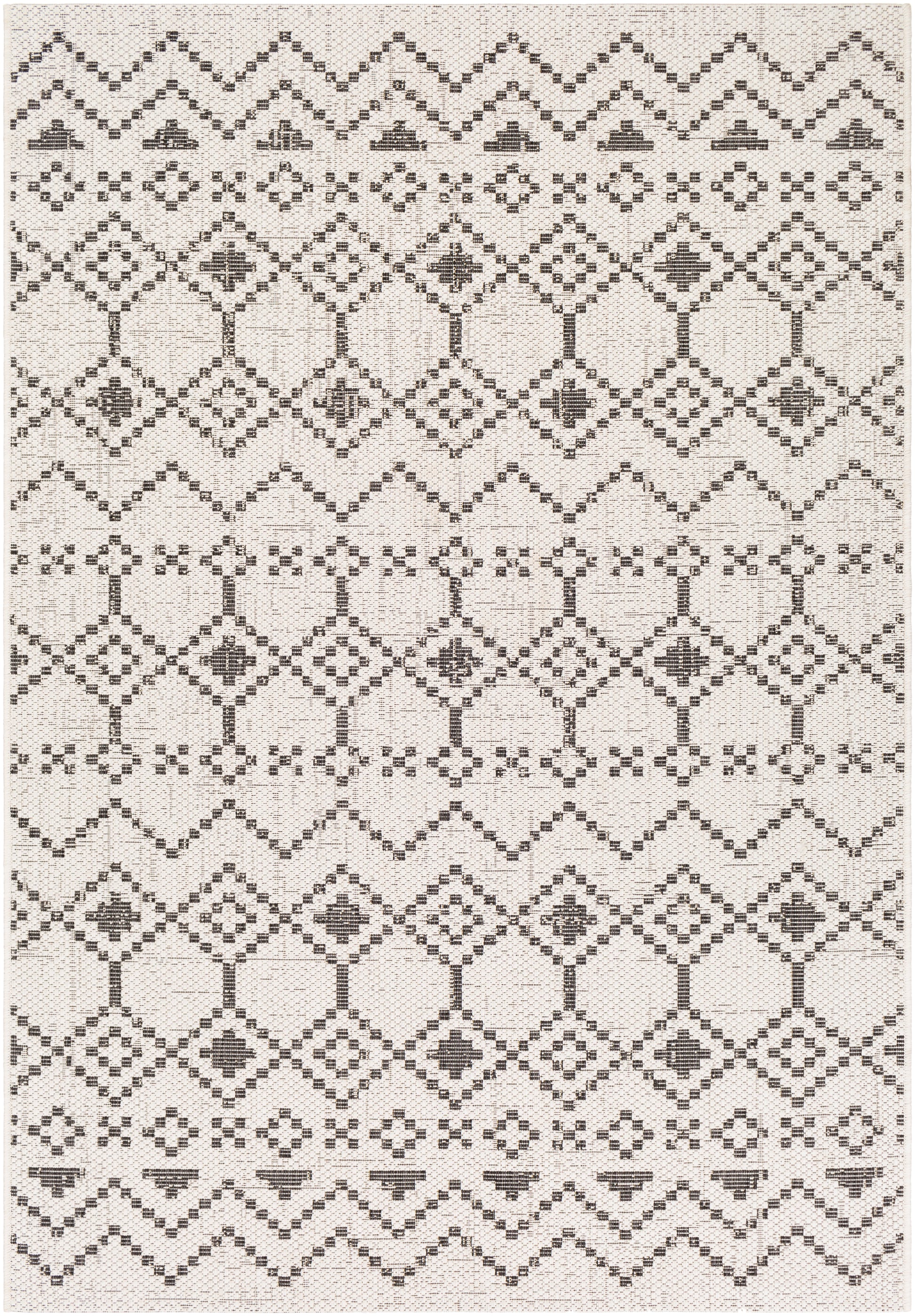 Surya Eagean Eag-2339 White, Black Area Rug