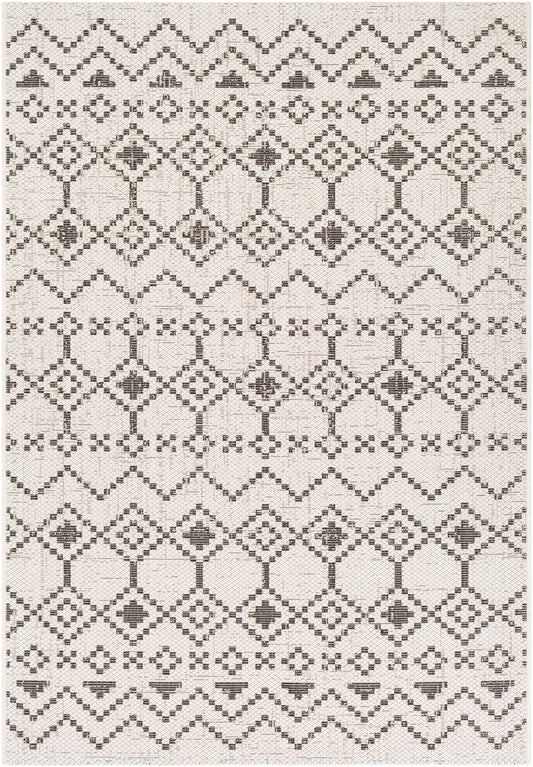 Surya Eagean Eag-2339 White, Black Area Rug