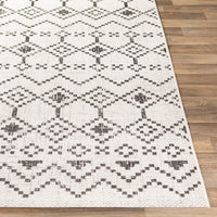 Surya Eagean Eag-2339 White, Black Area Rug