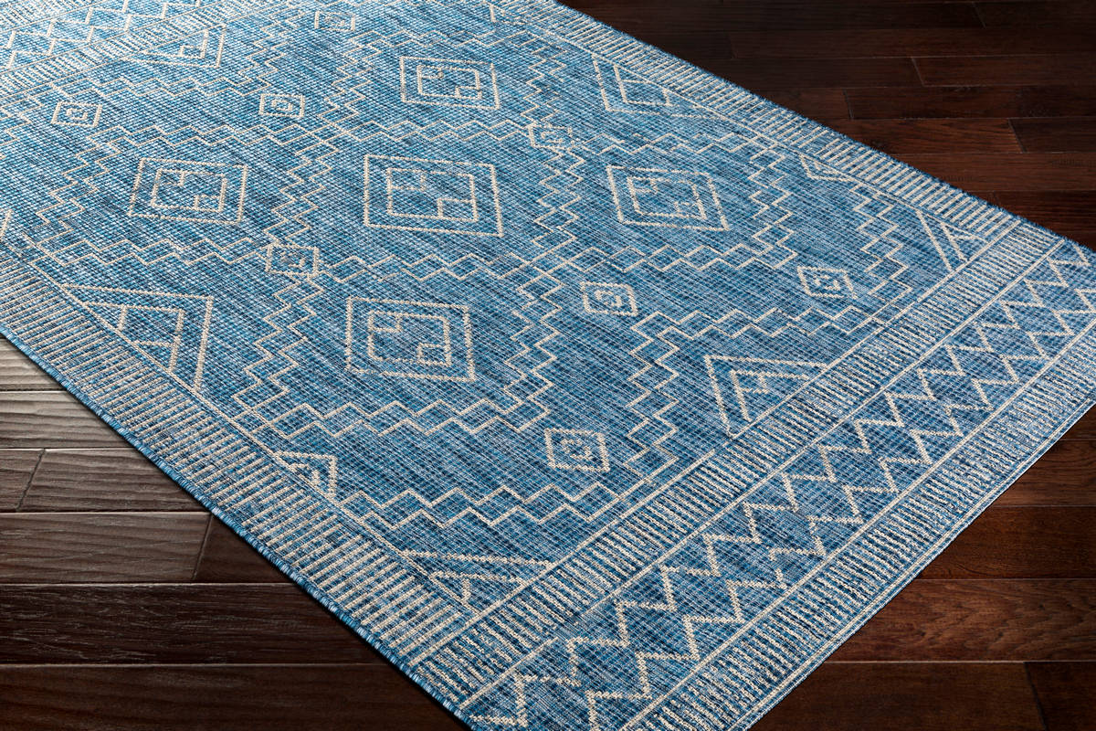 Surya Eagean Eag-2342 Denim, Dark Blue, Ink, Light Gray Area Rug