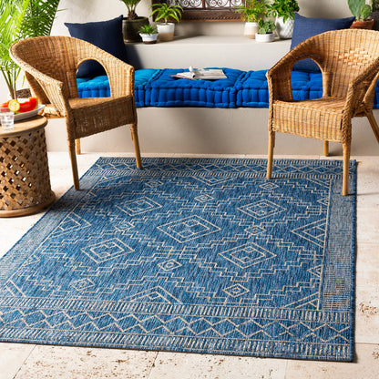 Surya Eagean Eag-2342 Denim, Dark Blue, Ink, Light Gray Area Rug