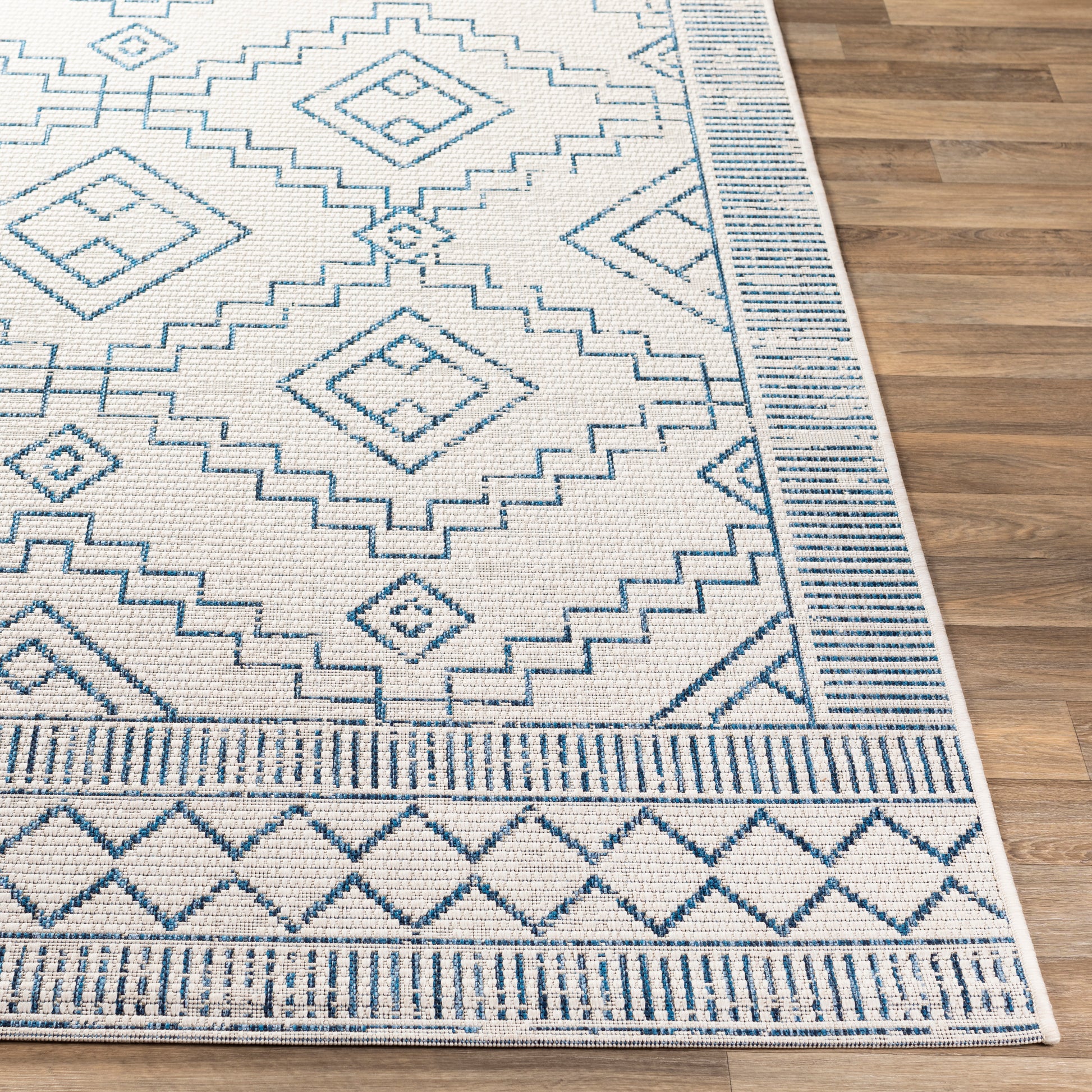 Surya Eagean Eag-2343 Denim, Navy, White Area Rug