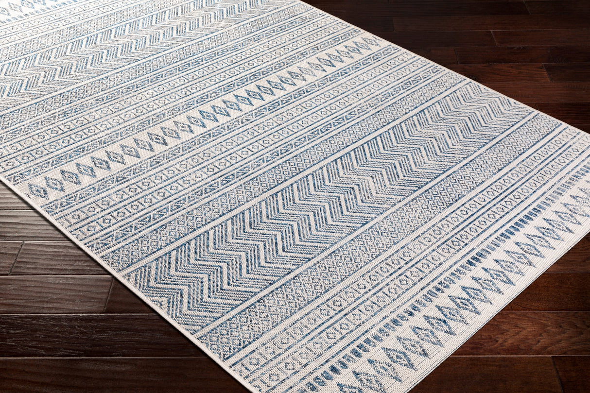 Surya Eagean Eag-2344 Denim, Navy, White Rugs.