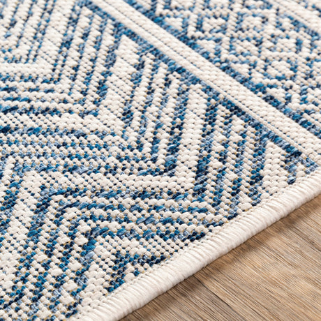 Surya Eagean Eag-2344 Denim, Navy, White Rugs.
