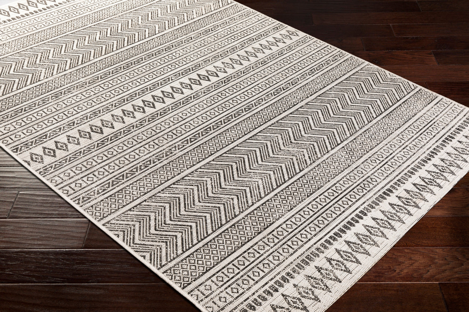 Surya Eagean Eag-2345 Black, White Rugs.