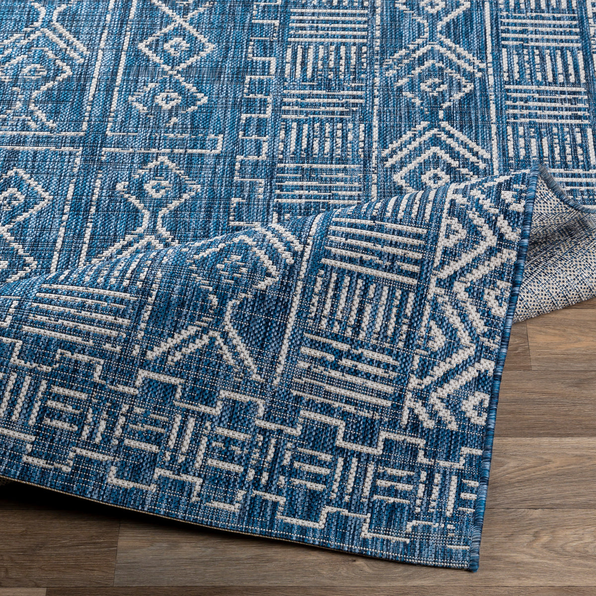 Surya Eagean Eag-2346 Denim, Dark Blue, Ink, White Rugs.