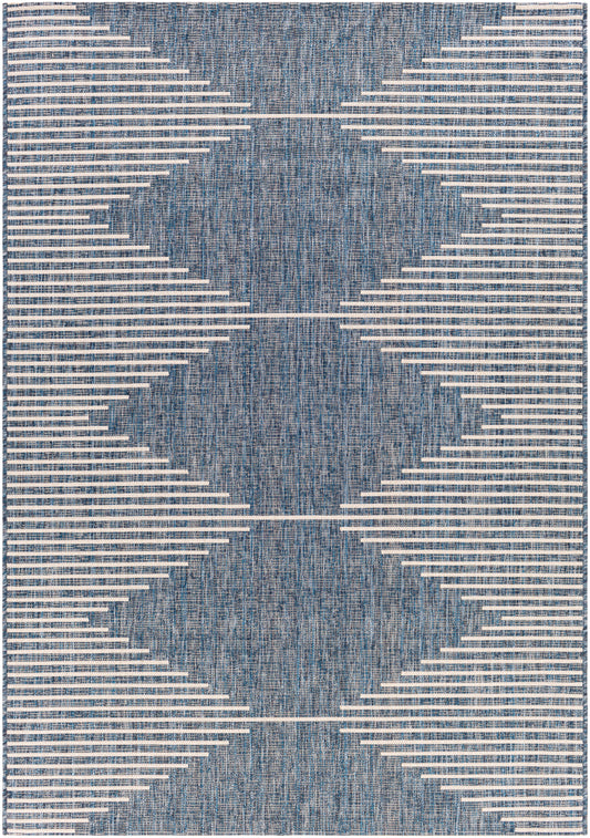 Surya Eagean Eag-2350 Bright Blue, Navy, Pale Blue, White Area Rug