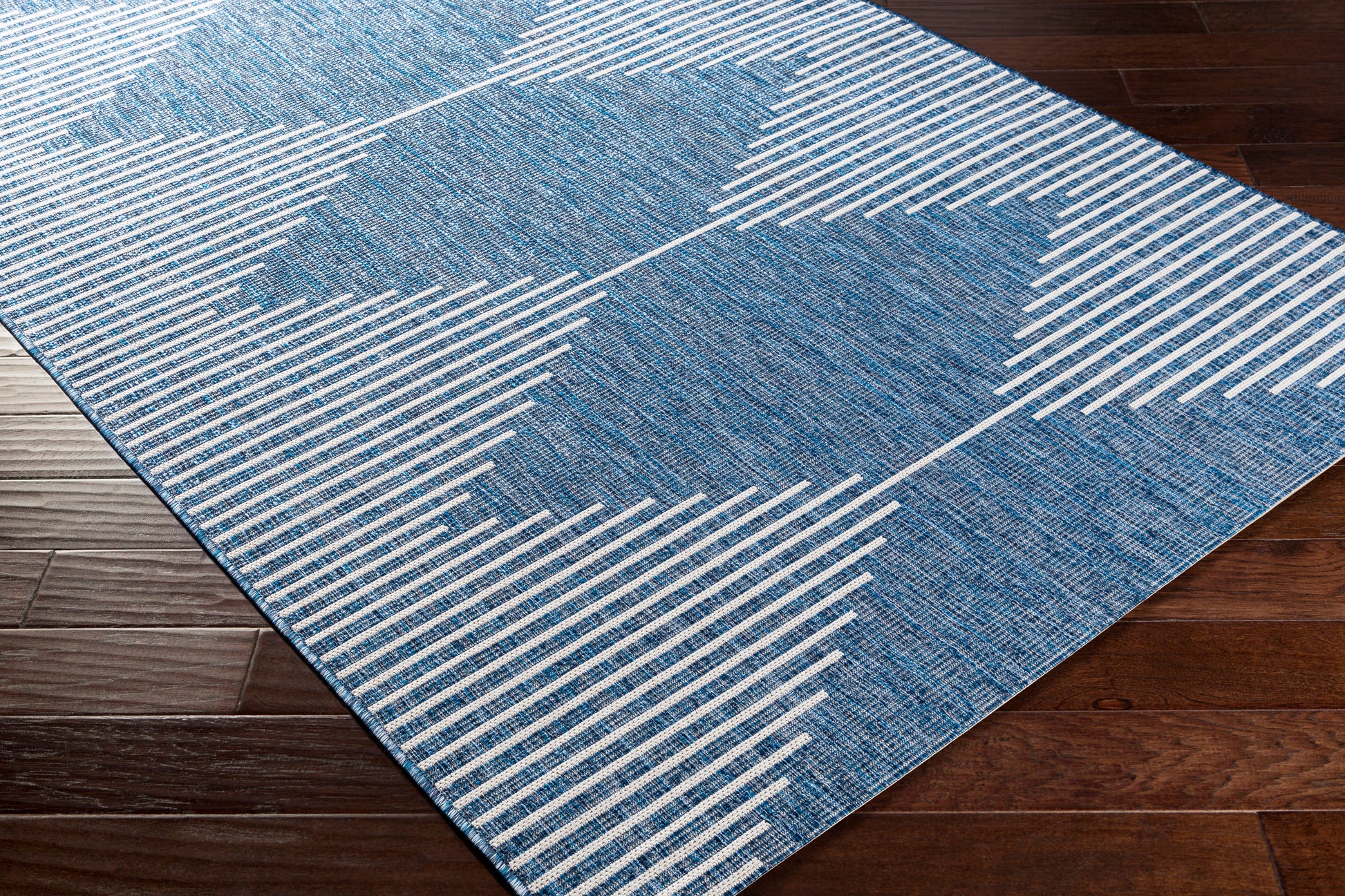 Surya Eagean Eag-2350 Bright Blue, Navy, Pale Blue, White Area Rug