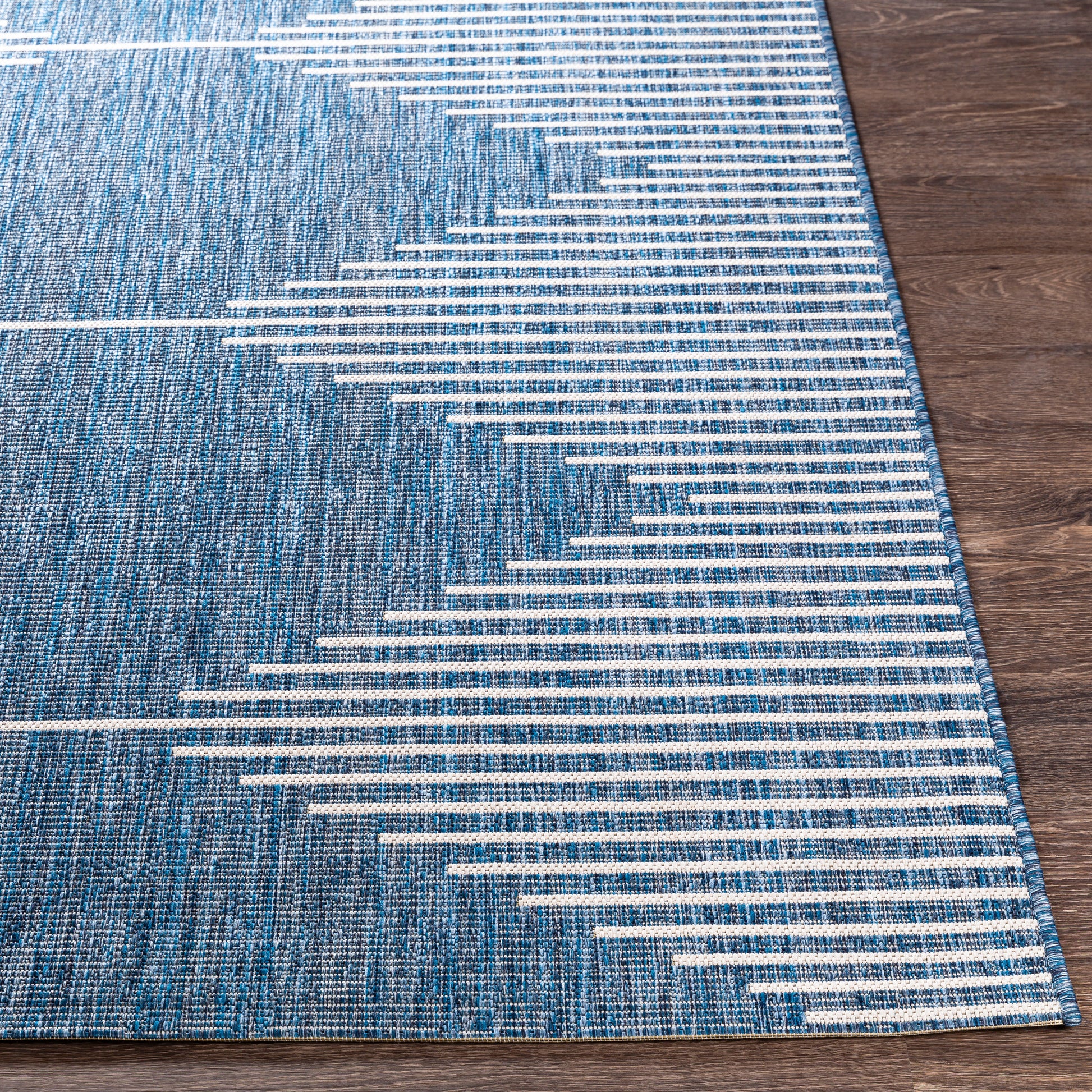 Surya Eagean Eag-2350 Bright Blue, Navy, Pale Blue, White Area Rug