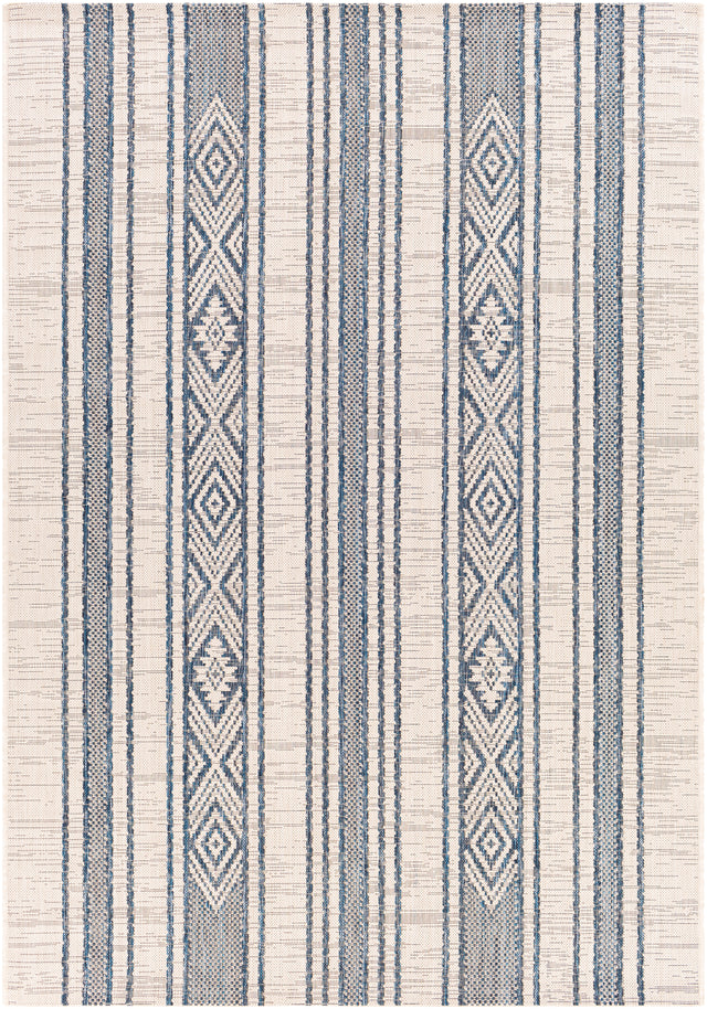 Surya Eagean Eag-2351 Bright Blue, Navy, Pale Blue, White Rugs.