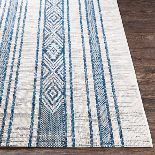 Surya Eagean Eag-2351 Bright Blue, Navy, Pale Blue, White Rugs.