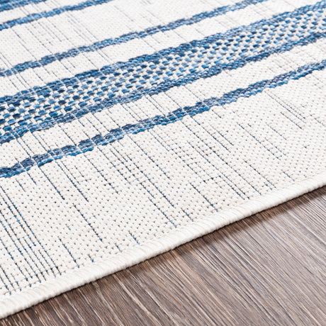 Surya Eagean Eag-2351 Bright Blue, Navy, Pale Blue, White Rugs.