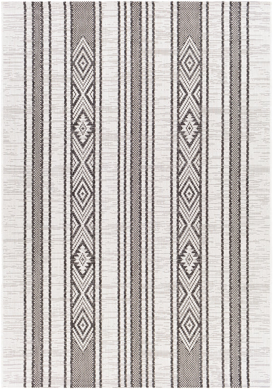 Surya Eagean Eag-2352 Black, White, Medium Gray Area Rug