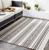 Surya Eagean Eag-2352 Black, White, Medium Gray Area Rug