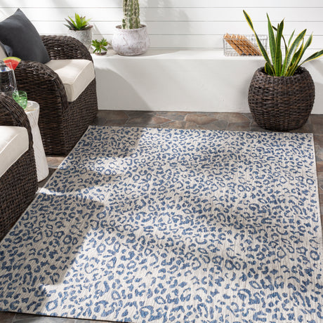 Surya Eagean Eag-2353 Bright Blue, Navy, Pale Blue, Ivory Rugs.