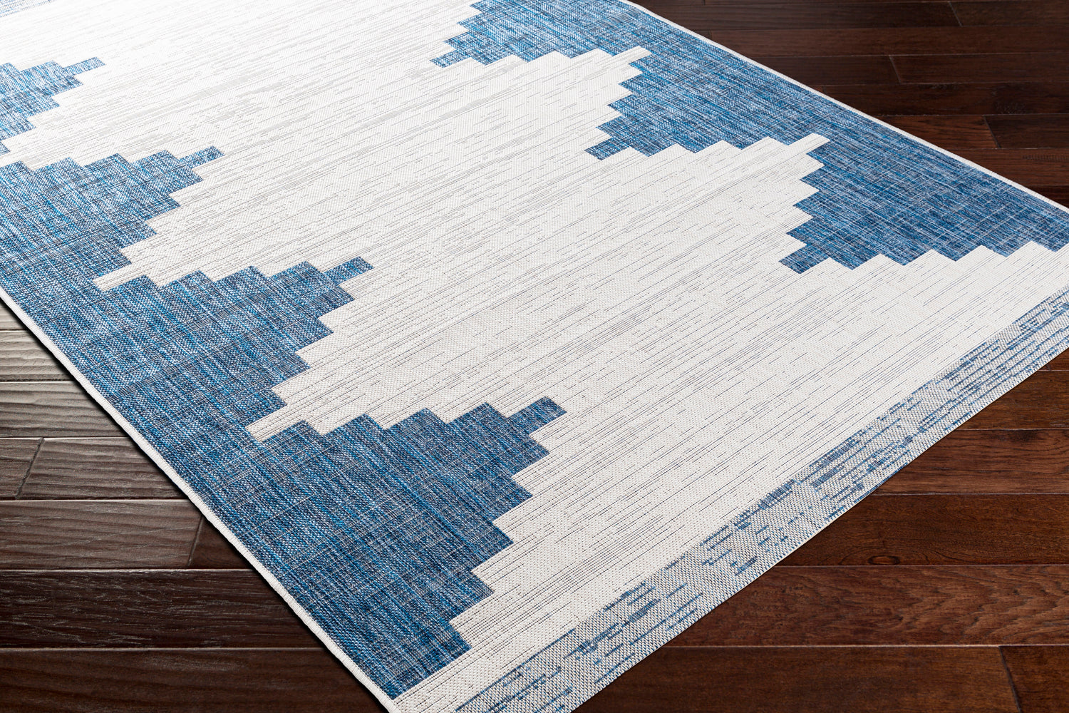Surya Eagean Eag-2355 Bright Blue, White, Navy, Pale Blue Rugs.