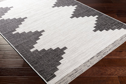 Surya Eagean Eag-2356 Black, White, Medium Gray Area Rug