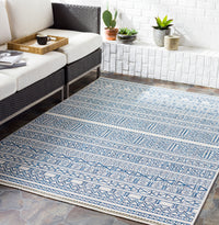 Surya Eagean Eag-2357 Bright Blue, Navy, Pale Blue, White Area Rug