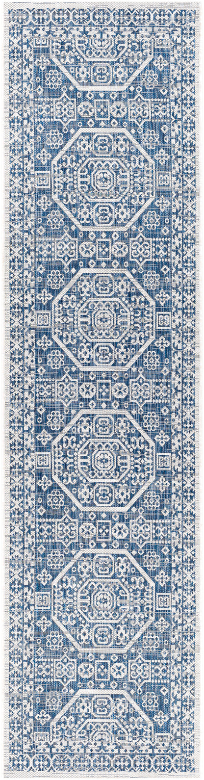 Surya Eagean Eag-2358 Bright Blue, Navy, Pale Blue, White Area Rug