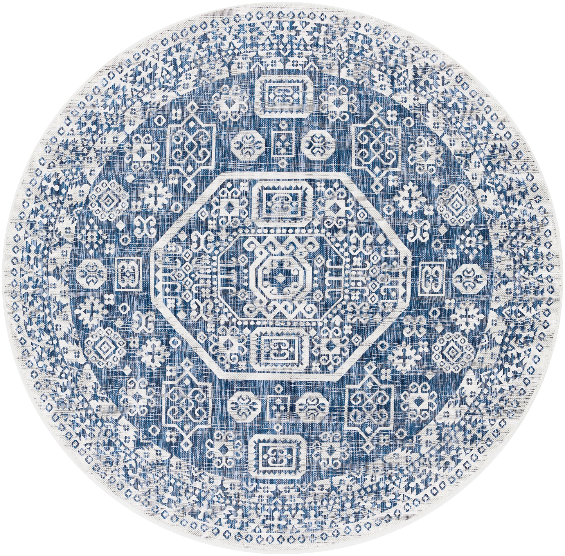 Surya Eagean Eag-2358 Bright Blue, Navy, Pale Blue, White Area Rug