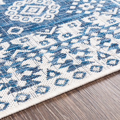 Surya Eagean Eag-2358 Bright Blue, Navy, Pale Blue, White Area Rug