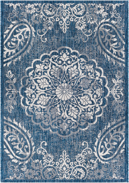 Surya Eagean Eag-2363 Dark Blue, Denim, Cream, Light Gray Area Rug