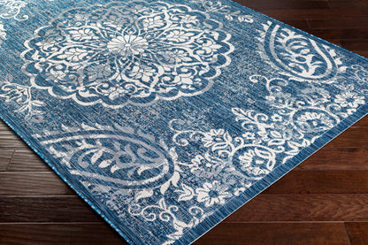 Surya Eagean Eag-2363 Dark Blue, Denim, Cream, Light Gray Area Rug