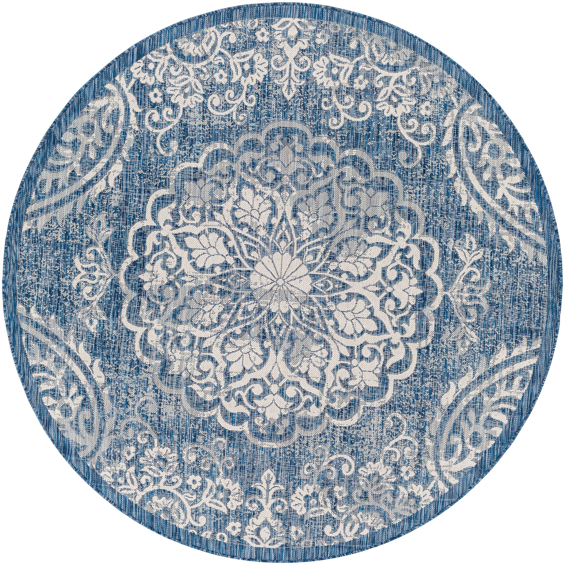 Surya Eagean Eag-2363 Dark Blue, Denim, Cream, Light Gray Area Rug