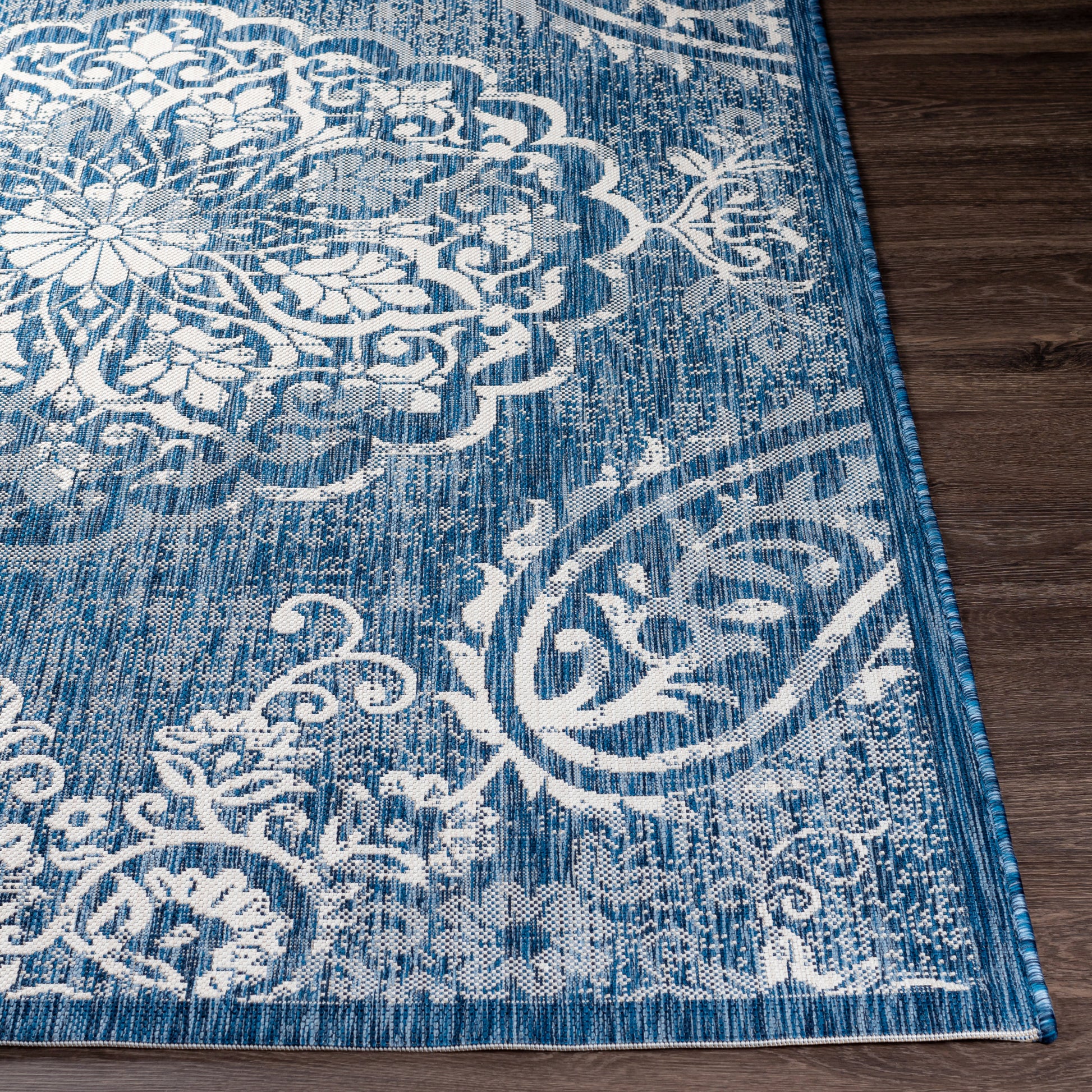 Surya Eagean Eag-2363 Dark Blue, Denim, Cream, Light Gray Area Rug