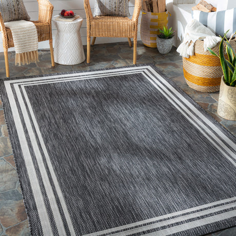 Surya Eagean Eag-2365 Charcoal, Cream Rugs.