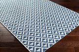 Surya Eagean Eag-2372 Dark Blue, Denim, Cream Rugs.