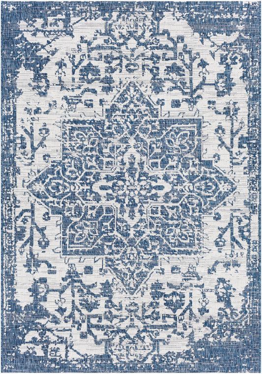 Surya Eagean Eag-2377 Dark Blue, Denim, Cream Area Rug