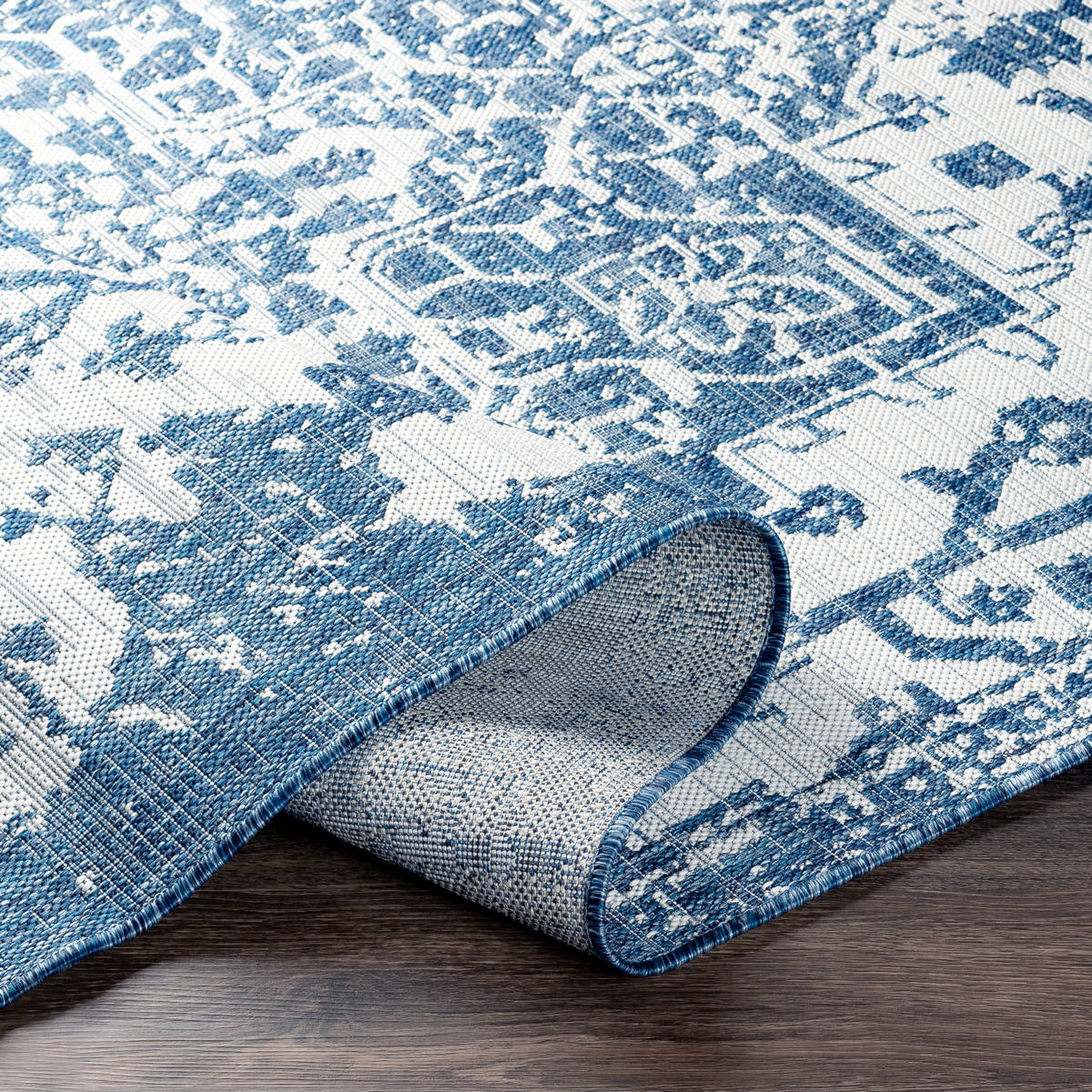 Surya Eagean Eag-2377 Dark Blue, Denim, Cream Area Rug