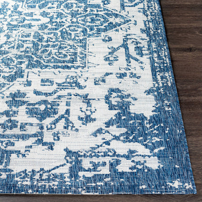 Surya Eagean Eag-2377 Dark Blue, Denim, Cream Area Rug