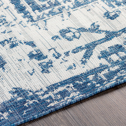 Surya Eagean Eag-2377 Dark Blue, Denim, Cream Area Rug